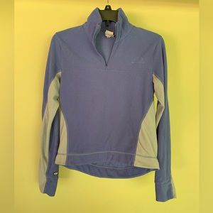 Brooks - Microtek fleece 1/4 zip in a bluey purple - S